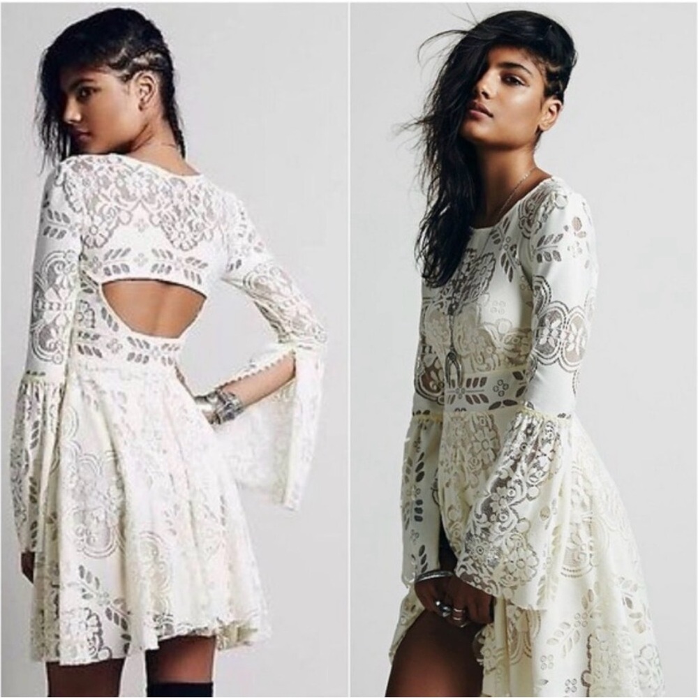 Free People Romantic Boho Lace Dress